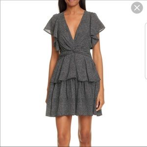 A.L.C. Viera Polka Dot Silk Mini Dress